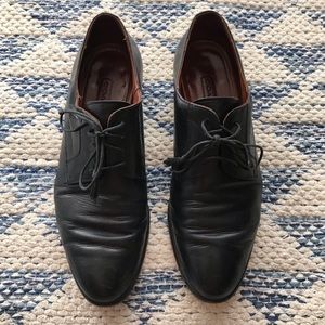 VTG Coach Black Lace Up Leather Oxford Shoes 8 M